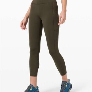 Lululemon Invigorate Olive Leggings